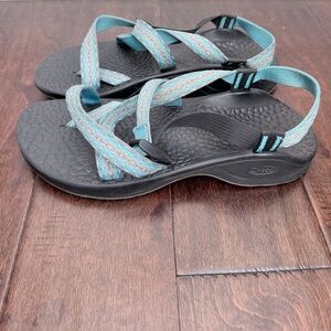 Chaco Vibe am Women’s Hiking Walking Sport Sandals Shoes size 11 Teal